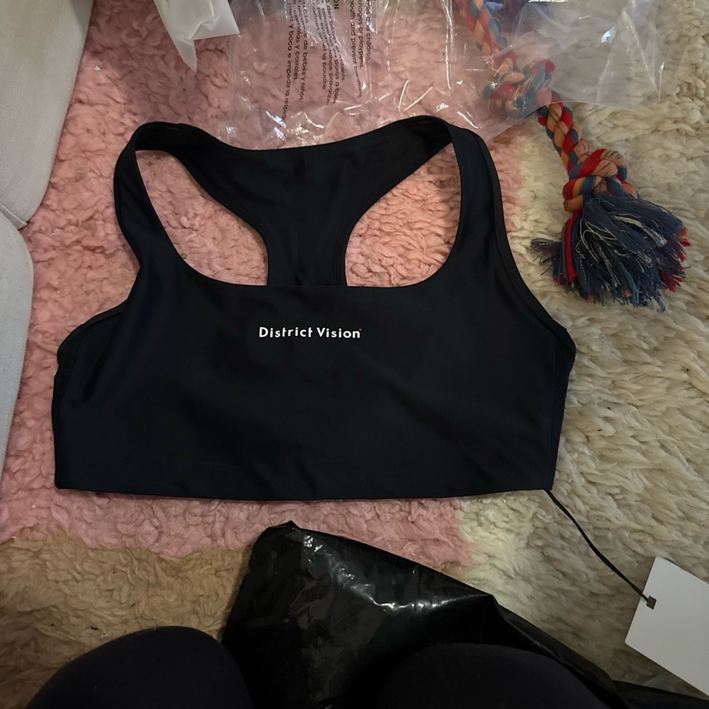 District Vision Black Sports Bra NWTs